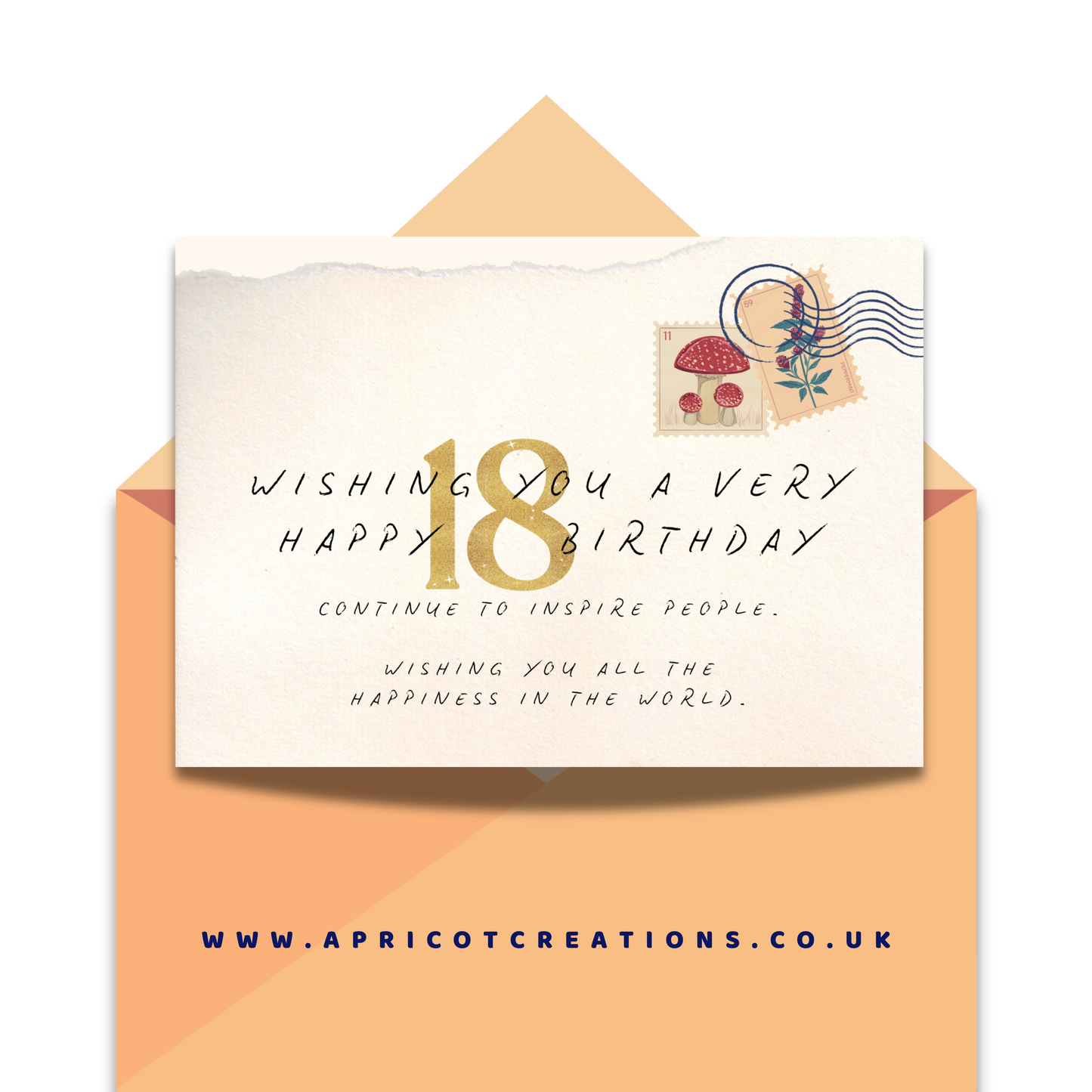 happy 18th postcard (animated e-card)