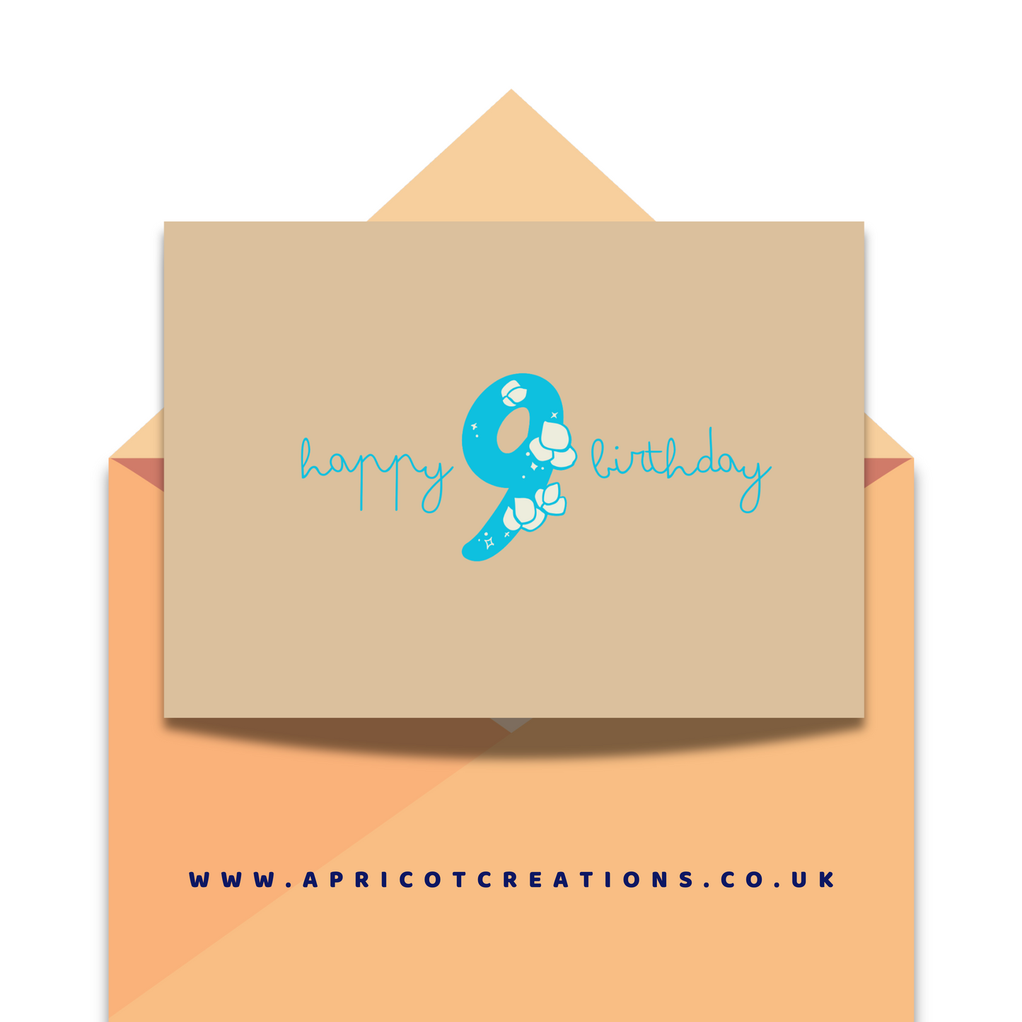 floral happy 9th (animated e-card)