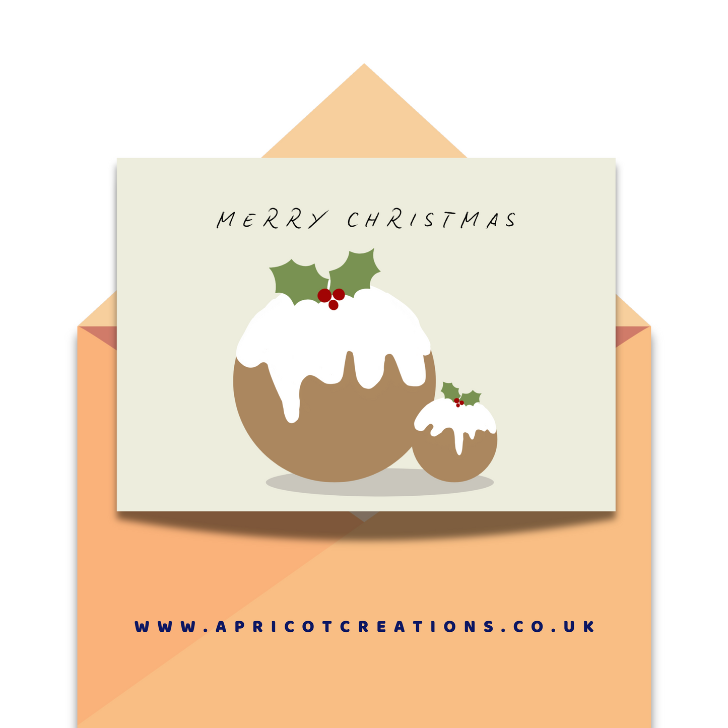 merry christmas pudding (animated e-card)