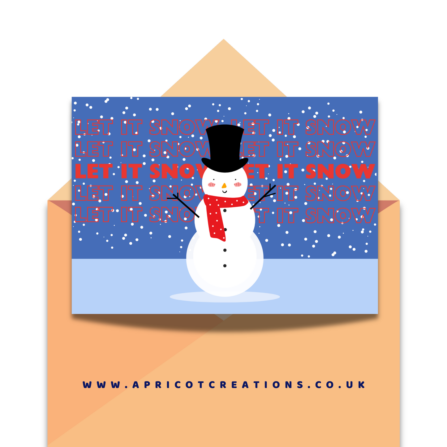 let it snow-man (animated e-card)